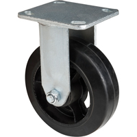 Roulette moul&eacute;, Fixe, 6" (152,4 mm), Caoutchouc, 550 lb (249 kg) Dufferin Supply
