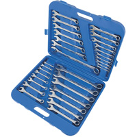 CWS-32SM Raised Panel Wrench Set, Combination, 32 Pieces, Imperial and Metric Dufferin Supply