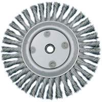 Meule &agrave; fils nou&eacute;s torsad&eacute;s, Dia. 6", Fils 0,02", Arbre 5/8"-1/2, Acier Dufferin Supply