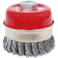 Brosse boisseau &agrave; fils li&eacute;s et nou&eacute;s haute performance CKB3201T, 3-1/2" dia. x 5/8"-11 arbre Dufferin Supply