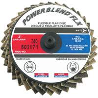 Disque &agrave; lamelles &agrave; rouler Powerblend FLX, 3" x Type R, Grain Z40, Alumine de zirconium Dufferin Supply