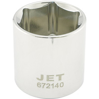 Chrome Socket, 1-1/4", 1/2" Drive, 6 Points Dufferin Supply