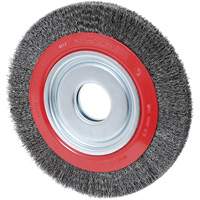 Crimped Wire Wheel, 10" Dia., 0.014" Fill, 2" Arbor Dufferin Supply