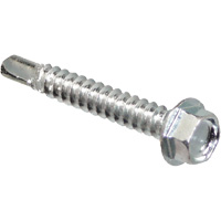 Self Drill Hex Washer, 1" x 10" L, Zinc Plated Dufferin Supply