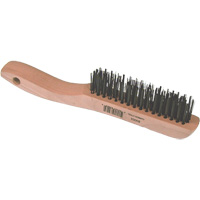 Brosse m&eacute;tallique &agrave; fils courts, Acier, 4 x 16 rangs de fils, Longueur 10" Dufferin Supply