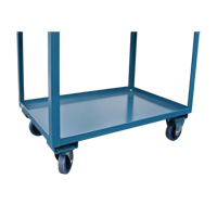 Chariots de service &agrave; bordure profonde, 2 Tiers, 24" la x 47" h x 36" p, Capacit&eacute; 1200 lb Dufferin Supply