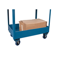 Chariots de service &agrave; bordure profonde, 2 Tiers, 24" la x 47" h x 36" p, Capacit&eacute; 1200 lb Dufferin Supply