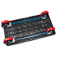 Plastic Platform Truck, 60" L x 30" W, 2500 lbs. Cap., Polyurethane Wheels Dufferin Supply