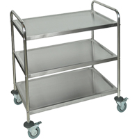 Chariot &agrave; tablettes, 3 Tiers, 21" la x 37" h x 23-1/2" p, Capacit&eacute; 200 lb Dufferin Supply