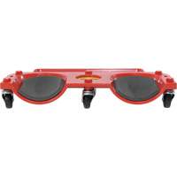 Socle roulant pour les genoux, Plastique, Rouge, Capacit&eacute; 350 lb Dufferin Supply