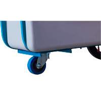 Chariot basculeur en acier, Poly&eacute;thyl&egrave;ne, 0,625 vg³, Capacit&eacute; de charge de 850 lb Dufferin Supply