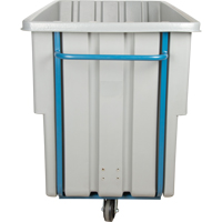 Chariot basculeur en acier, Poly&eacute;thyl&egrave;ne, 1,1 vg³, Capacit&eacute; de charge de 1250 lb Dufferin Supply