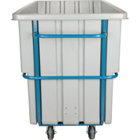 Chariot basculeur en acier, Poly&eacute;thyl&egrave;ne, 1,1 vg³, Capacit&eacute; de charge de 2000 lb Dufferin Supply