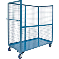 Wire Mesh Stock Truck, Steel, 24" x 55" x 36", 1200 lbs. Capacity Dufferin Supply