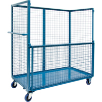 Wire Mesh Stock Truck, Steel, 24" x 55" x 36", 1200 lbs. Capacity Dufferin Supply
