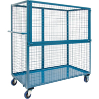 Wire Mesh Stock Truck, Steel, 24" x 55" x 36", 1200 lbs. Capacity Dufferin Supply