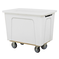 Box Truck, White Polyethylene, 42" L x 30" W x 36" H, 20 cu. ft. Volume, 600 lbs. Capacity Dufferin Supply