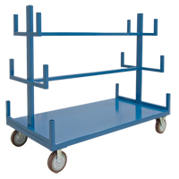 Mobile Pipe & Bar Rack, Steel, 48" W x 36" D x 60" H, 3000 lbs. Capacity Dufferin Supply