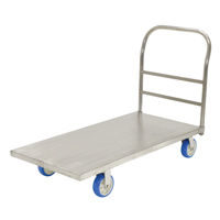 Platform Truck, 48" L x 24" W, 2000 lbs. Capacity, Polyurethane Casters Dufferin Supply