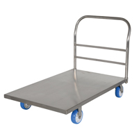 Platform Truck, 48" L x 30" W, 2000 lbs. Capacity, Polyurethane Casters Dufferin Supply