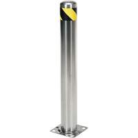Safety Bollard, Stainless Steel, 36" H x 8" W, Silver Dufferin Supply