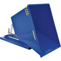 Self-Dumping Hopper, Steel, 1 cu.yd., Blue Dufferin Supply