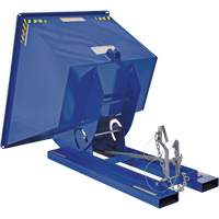 Self-Dumping Hopper, Steel, 1 cu.yd., Blue Dufferin Supply