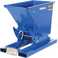 Self-Dumping Hopper, Steel, 1/3 cu.yd., Blue Dufferin Supply