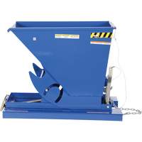 Self-Dumping Hopper, Steel, 1/3 cu.yd., Blue Dufferin Supply