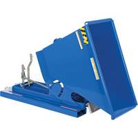 Self-Dumping Hopper, Steel, 1/3 cu.yd., Blue Dufferin Supply