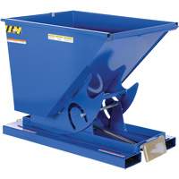 Self-Dumping Hopper, Steel, 1/2 cu.yd., Blue Dufferin Supply