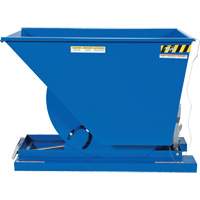 Self-Dumping Hopper, Steel, 3/4 cu.yd., Blue Dufferin Supply