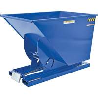 Self-Dumping Hopper, Steel, 1 cu.yd., Blue Dufferin Supply