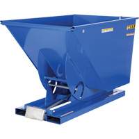 Self-Dumping Hopper, Steel, 1-1/2 cu.yd., Blue Dufferin Supply