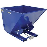 Self-Dumping Hopper, Steel, 2 cu.yd., Blue Dufferin Supply