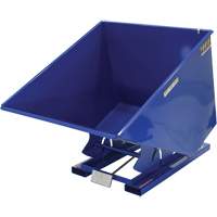 Self-Dumping Hopper, Steel, 2 cu.yd., Blue Dufferin Supply