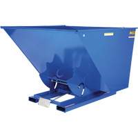 Self-Dumping Hopper, Steel, 2-1/2 cu.yd., Blue Dufferin Supply