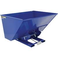 Self-Dumping Hopper, Steel, 3 cu.yd., Blue Dufferin Supply