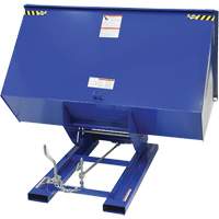 Self-Dumping Hopper, Steel, 3 cu.yd., Blue Dufferin Supply