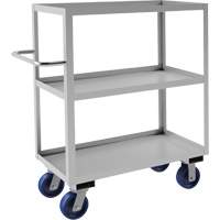 Industrial Grade Shelf Cart, 3 Tiers, 18-1/8" W x 47" H x 42" D, 1200 lbs. Capacity Dufferin Supply