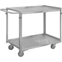 Industrial Grade Shelf Cart, 2 Tiers, 16-3/4" W x 34" H x 36-7/16" D, 600 lbs. Capacity Dufferin Supply
