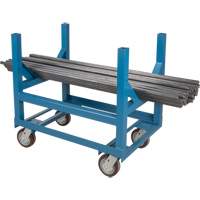 Pipe & Bar Cradle Truck, 24" L x 24" W x 34" H, 2500 lbs. Capacity, Polyurethane Wheels Dufferin Supply