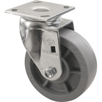 Roulette Emaxx, Pivotant, 4" (101,6 mm), Envirothane, 1000 lb (453,6 kg) Dufferin Supply