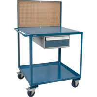 Mobile Service Cart, 2 Tiers, 24" W x 57" H x 40" D, 1200 lbs. Capacity Dufferin Supply