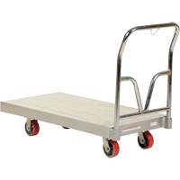 Aluminum Sheet Deck Platform Truck, 24" W x 48" L, 3600 lbs. Cap., Polyurethane Wheels Dufferin Supply