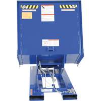 Open Sided Hopper, Steel, 1 cu.yd., Blue Dufferin Supply