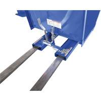 Open Sided Hopper, Steel, 1 cu.yd., Blue Dufferin Supply