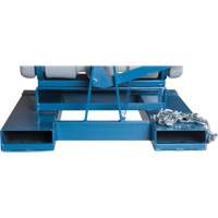 Self-Dumping Hopper, Polyethylene, 1-1/10 cu.yd, Grey Dufferin Supply