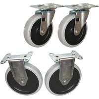 Ensemble de roulettes pour chariot &agrave; tablettes Dufferin Supply