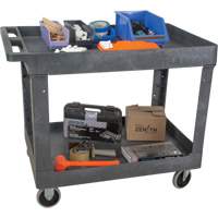 Chariot utilitaire pour l'entretien, 2 tiers, 24-5/8" x 32-1/2" x 40", Capacit&eacute; 550 lb Dufferin Supply